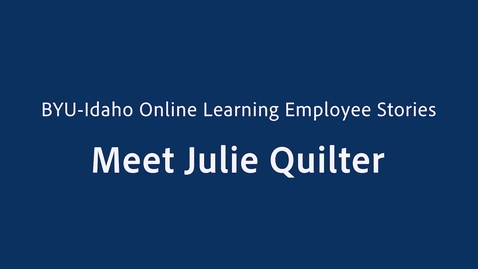 Thumbnail for Julie Quilter