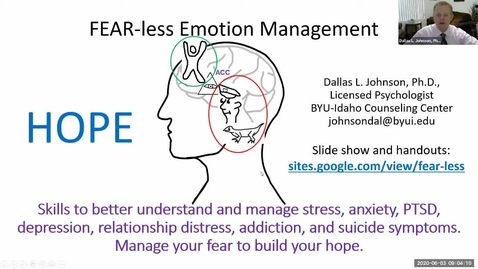 Thumbnail for FEAR-less Emotion Management HOPE 200603 An overview of the method.