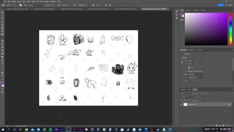 Thumbnail for Art 130 - w06 - 04 - Refinement Sketches w/ Type