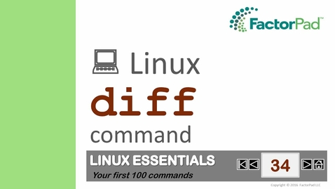 Thumbnail for ITM 112 diff Command