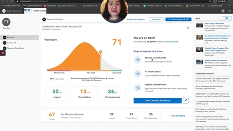 Thumbnail for Analyze VMock Feedback on First Résumé Upload