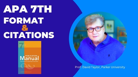 Thumbnail for APA 7th Edition Format &amp; Citations (Word) -- 2025