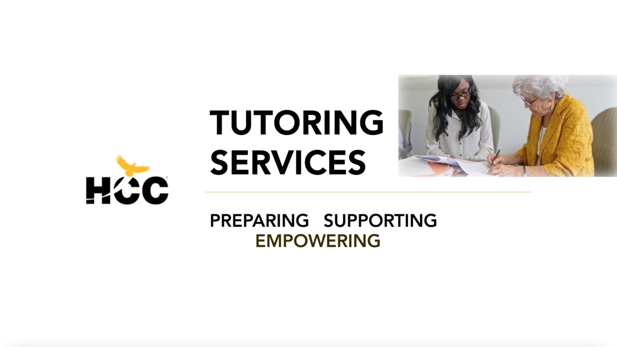 Tutoring - Get Help Early and Often | Houston Community College 