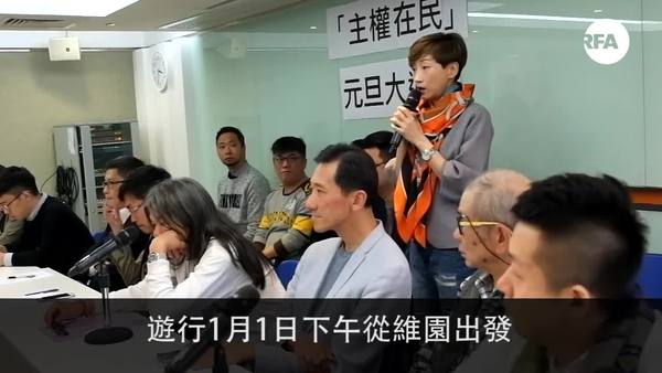 元旦大遊行抗議釋法及司法覆核4 議員