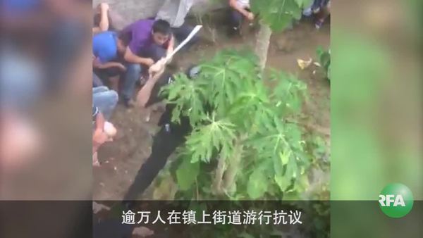 逾万村民反建垃圾焚化厂 三千警镇压激烈冲突