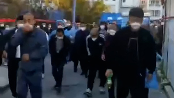 Rare protest in China’s Xinjiang Region over harsh Covid lockdown