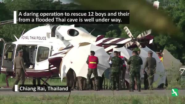 Scenes from Rescue Ops at Thai Cave