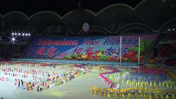 North Korea Holds Giant Mass Games