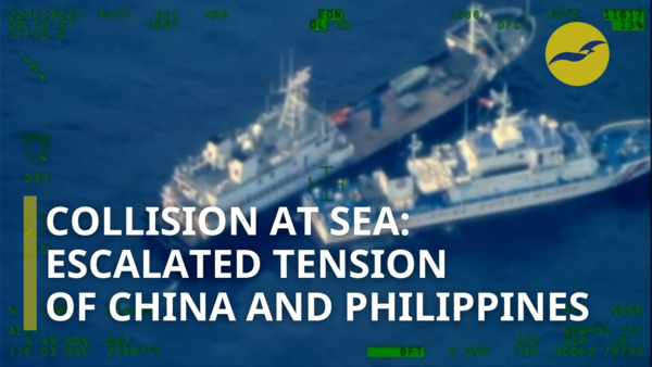 Philippines released footage of Chinese vessel disrupting a Filipino resupply vessel