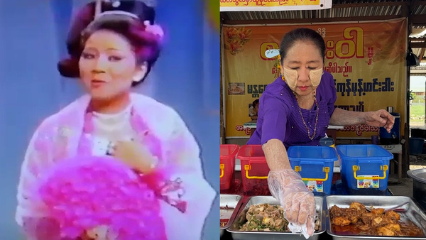 Renowned dancer now runs food stall near Mandalay due to economic hardship