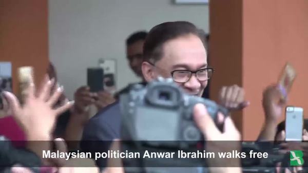 Malaysia's Anwar Walks Free Following Pardon