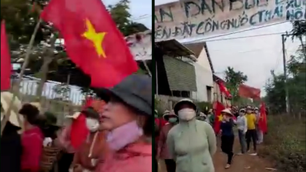 Vietnam’s Ede ethnic minority members stage environmental protest