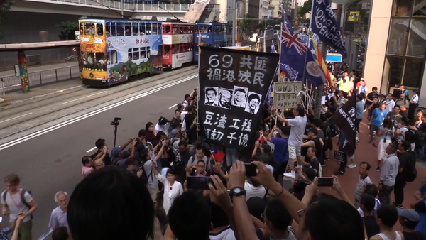 Hong Kong Protests Loss of Freedoms on China’s National Day