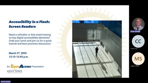 Thumbnail for Accessibility in a Flash Screen Reader Demo 2025