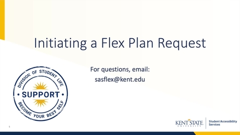 Thumbnail for Initiating a Flex Plan Request.mp4