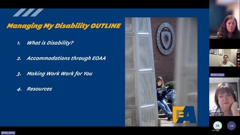 Thumbnail for Managing My Disability as a Kent State Employee (For Employees with Disabilities and their Supervisors) 2025