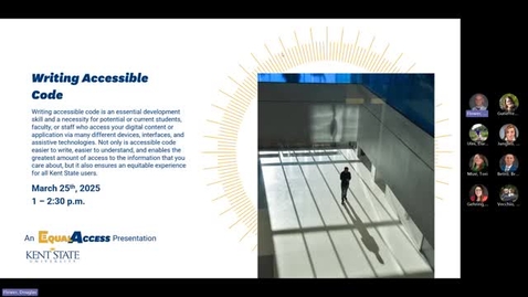 Thumbnail for Writing Accessible Code 2025
