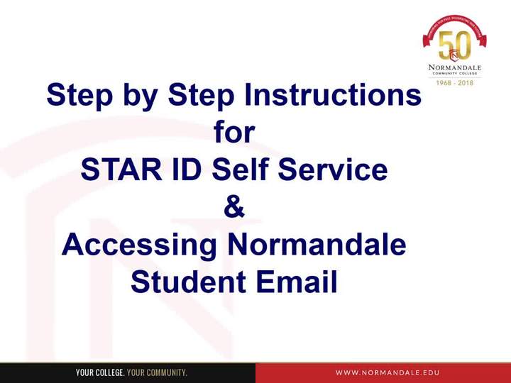 Instructions for Star ID and Email