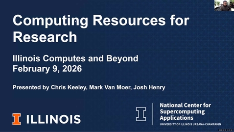 Thumbnail for Computing Resources for Research: Illinois Computes and Beyond