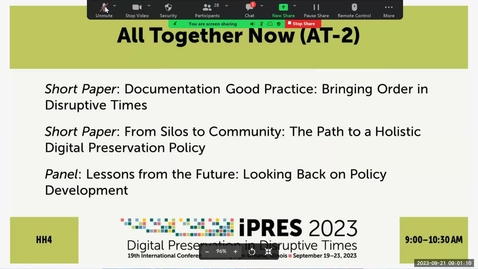Thumbnail for entry All Together Now session 2 - iPRES HH4