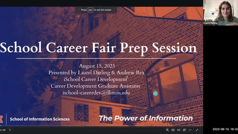 Thumbnail for iSchool Career Fair Prep Session