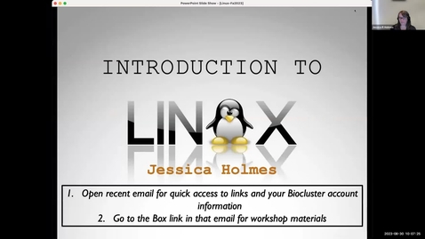 Thumbnail for 8/30/23 - Intro to Linux