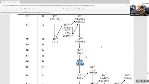 Thumbnail for Lecture 10 Spring 2026-NPRE 402-Nuclear Power Engineering Dr Magdi Ragheb  -Sections D3, D4, ONL