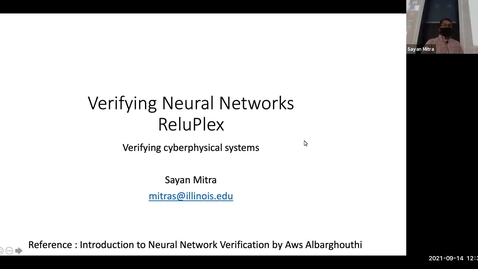 Thumbnail for ECE/CS 584 CPS, Embedded System Verification, Reluplex