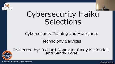 Thumbnail for IT Pro Forum Fall 2023 - Closing Ceremony Day 1