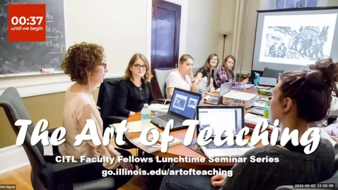 Thumbnail for entry CITL Art of Teaching Lunchtime Seminar Series: Jenny Amos - Scholarship of Teaching and Learning