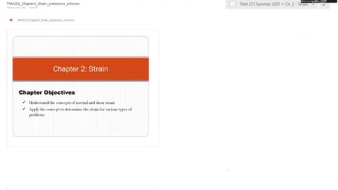 Thumbnail for June 18 Lecture - Strain