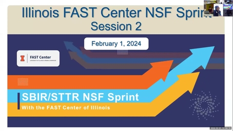 Thumbnail for entry NSF SBIR/STTR Sprint - Session 2 - February 1, 2024