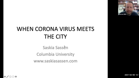 Thumbnail for entry CGS - Dr. Saskia Sassen &quot;When Corona Virus Meets the City&quot;