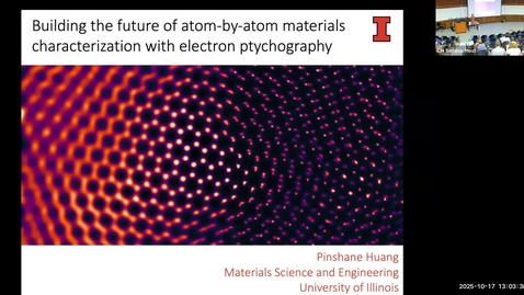 Thumbnail for Condensed Matter Seminar - Pinshane Huang, University of Illinois at Urbana-Champaign