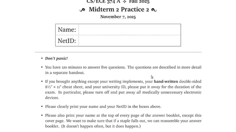 Thumbnail for Midterm 2 Practice 2