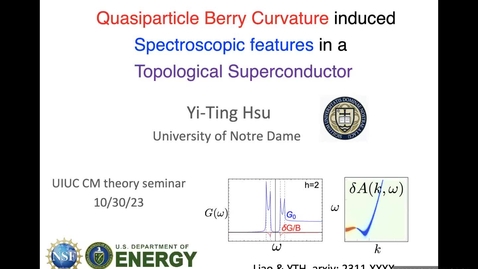 Thumbnail for ICMT Seminar: Yi-Ting Hsu, University of Notre Dame, 10/30/2024