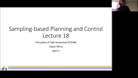 Thumbnail for entry ECE 484 Lecture 18: Sampling based planning