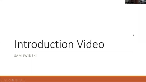 Thumbnail for Introductory Video/Presentation_Iwinski