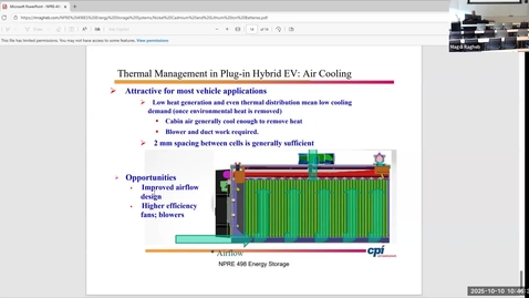 Thumbnail for Lecture 19 NPRE 498-Energy Storage Systems Fall 2025  Dr Magdi Ragheb -Sections ESG, ESO, ESU