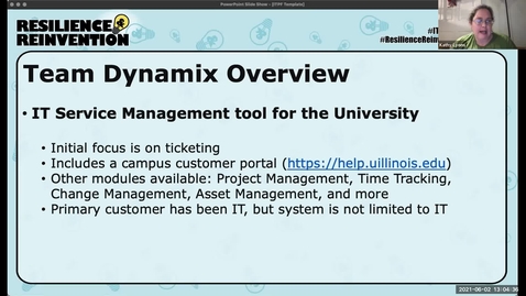 Thumbnail for 3B - TeamDynamix Project Implementation - Spring 2021 IT Pro Forum