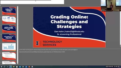 Thumbnail for entry C3 - Grading Online: Challenges and Strategies - Spring 2023 IT Pro Forum