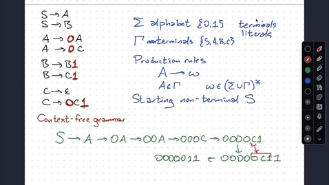 Thumbnail for Sep 14: Context-free grammars