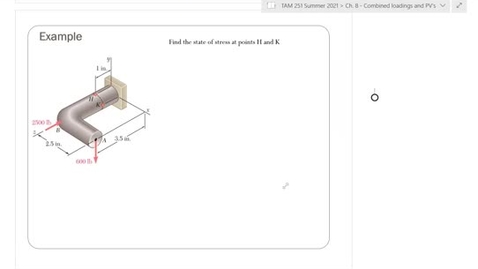 Thumbnail for Ch. 8 - Pressure vessels and combined loadings Lecture 2 - July 21