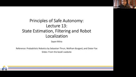 Thumbnail for entry Safe autonomy (ECE498SM) Lecture 13: Filtering, state estimation