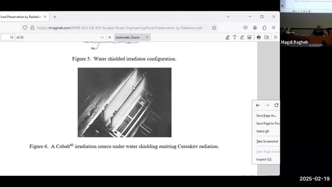 Thumbnail for Lecture 13 Spring 2025-NPRE 402-Nuclear Power Engineering-Dr Magdi Ragheb Sections D3, D4, ONL