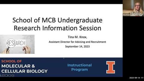 Thumbnail for Undergraduate Research Workshop, Fall 2023