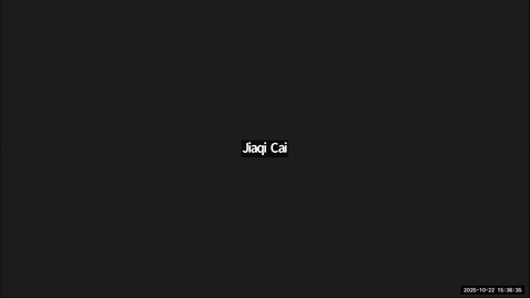 Thumbnail for Physics Colloquium - McMillan Award Winner - Jiaqi Cai 10/22/2025