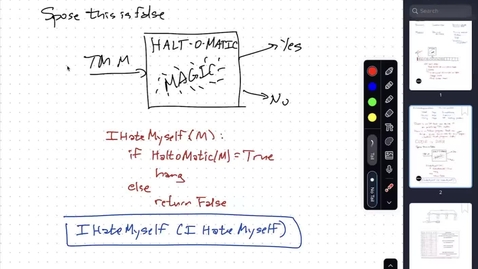 Thumbnail for entry Sep 19: Turing machines