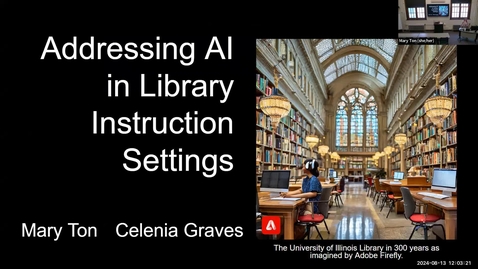 Thumbnail for Addressing AI in Library Instruction Sessions