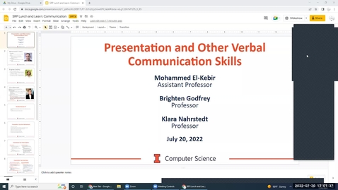 Thumbnail for SRP Lunch and Learn: Presenation and Other Verbal Communication Skills